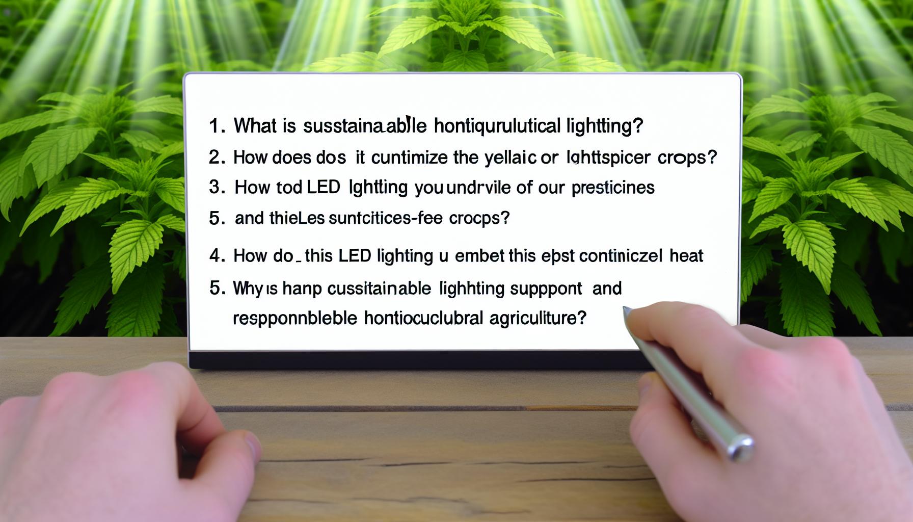 Sustainable Horticultural Lighting