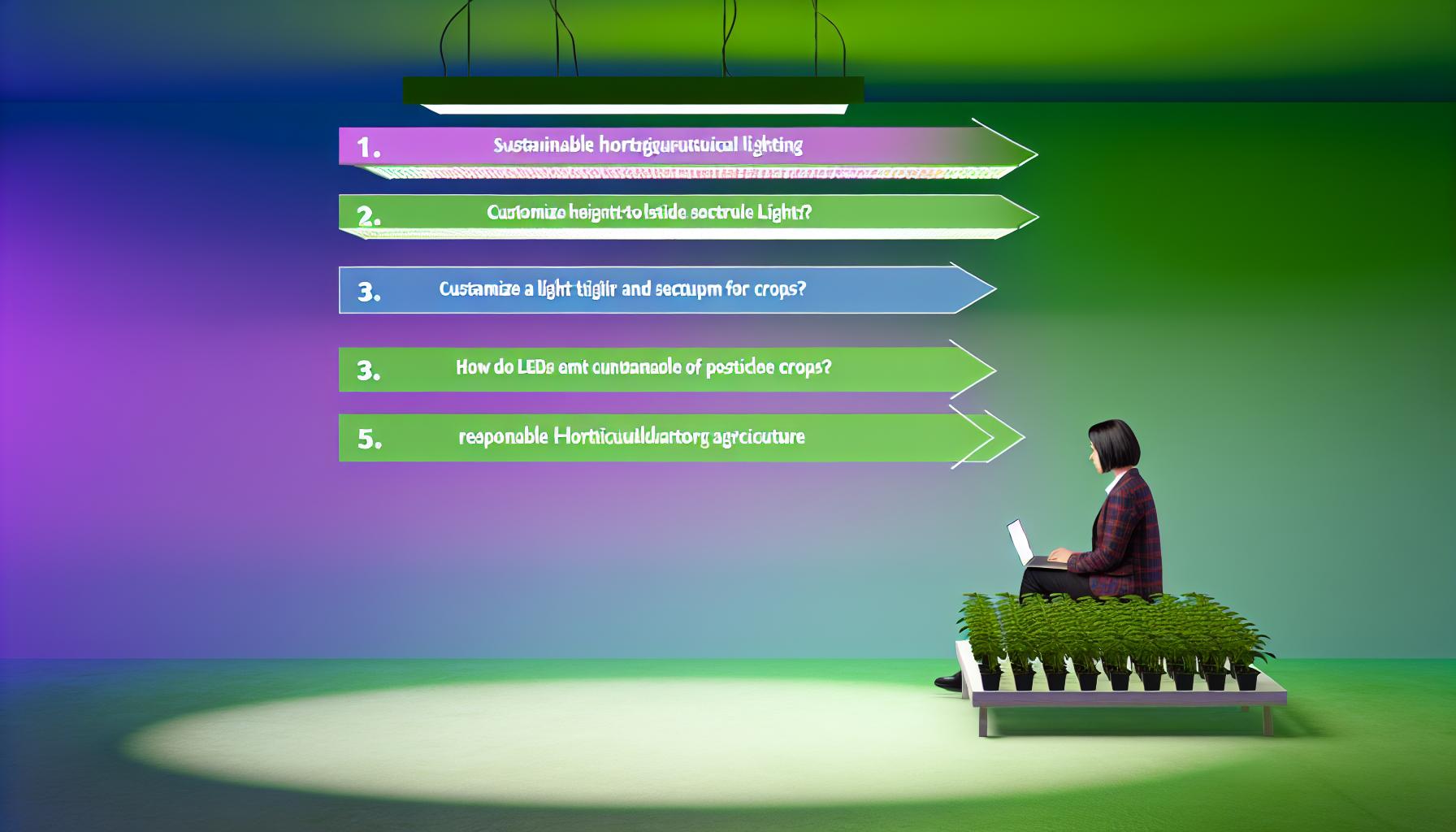 Sustainable horticultural lighting benefits