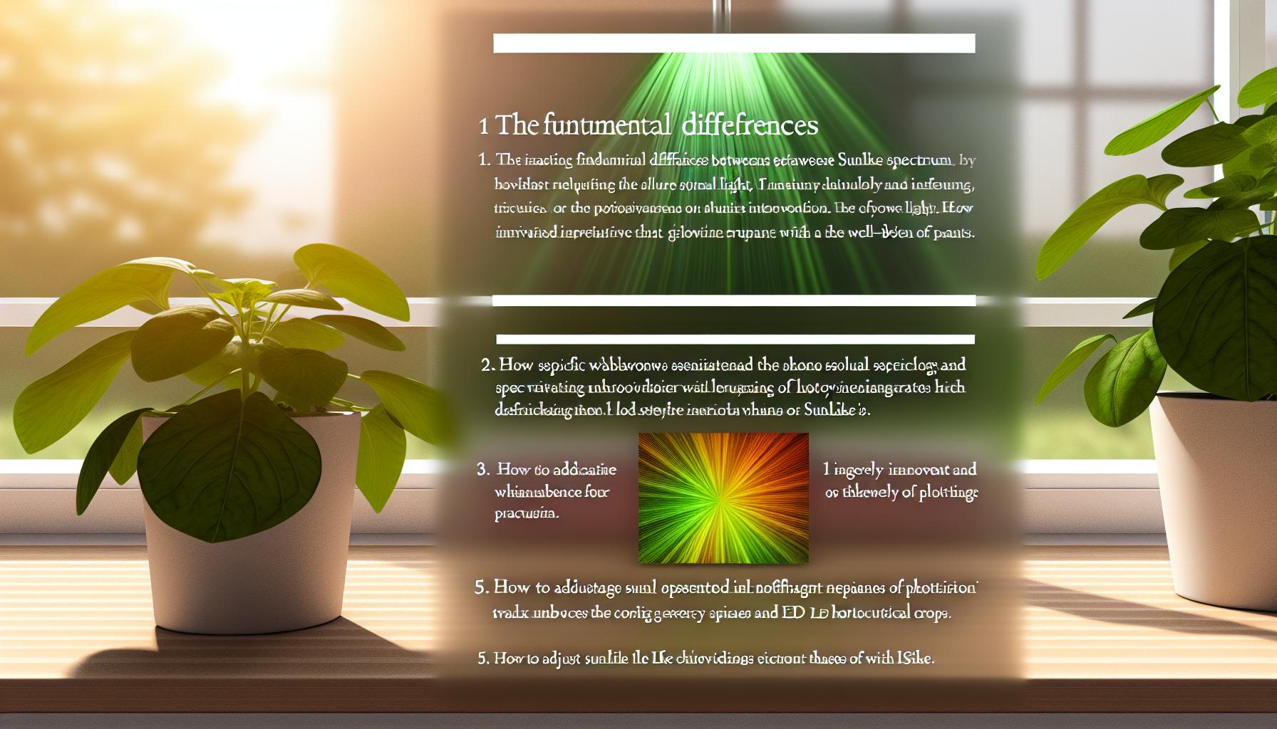 Éclairage DEL SunLike pour horticulture