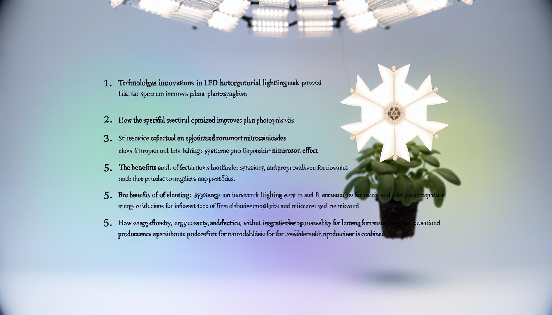 Technologies DEL ADSOL pour horticulture