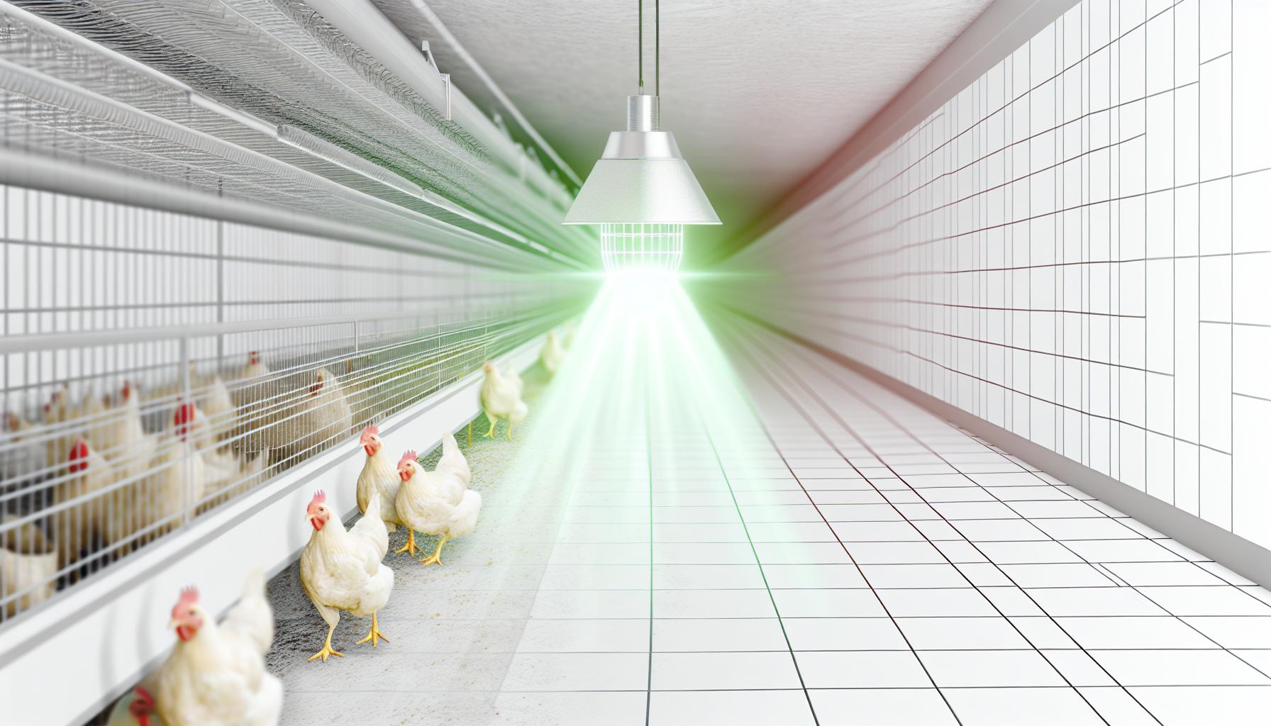Désinfection par UV-C en élevage avicole