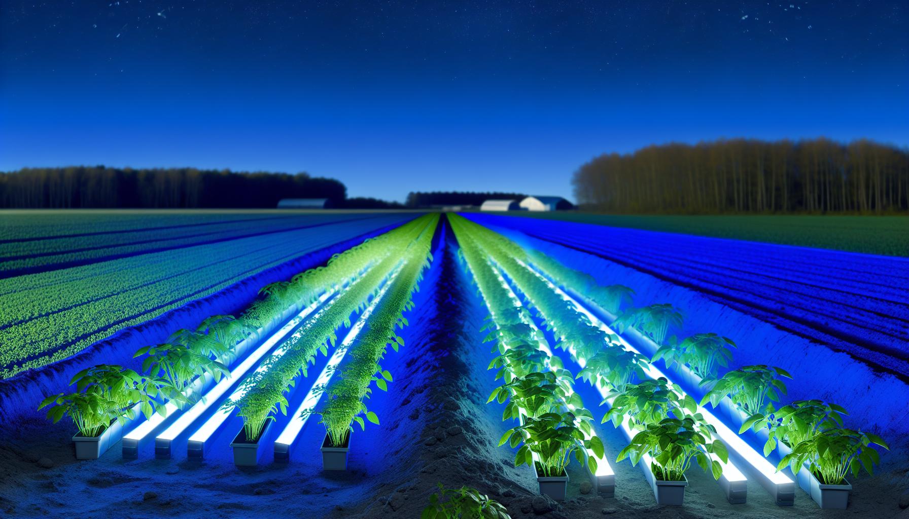 Lumière bleue en agriculture