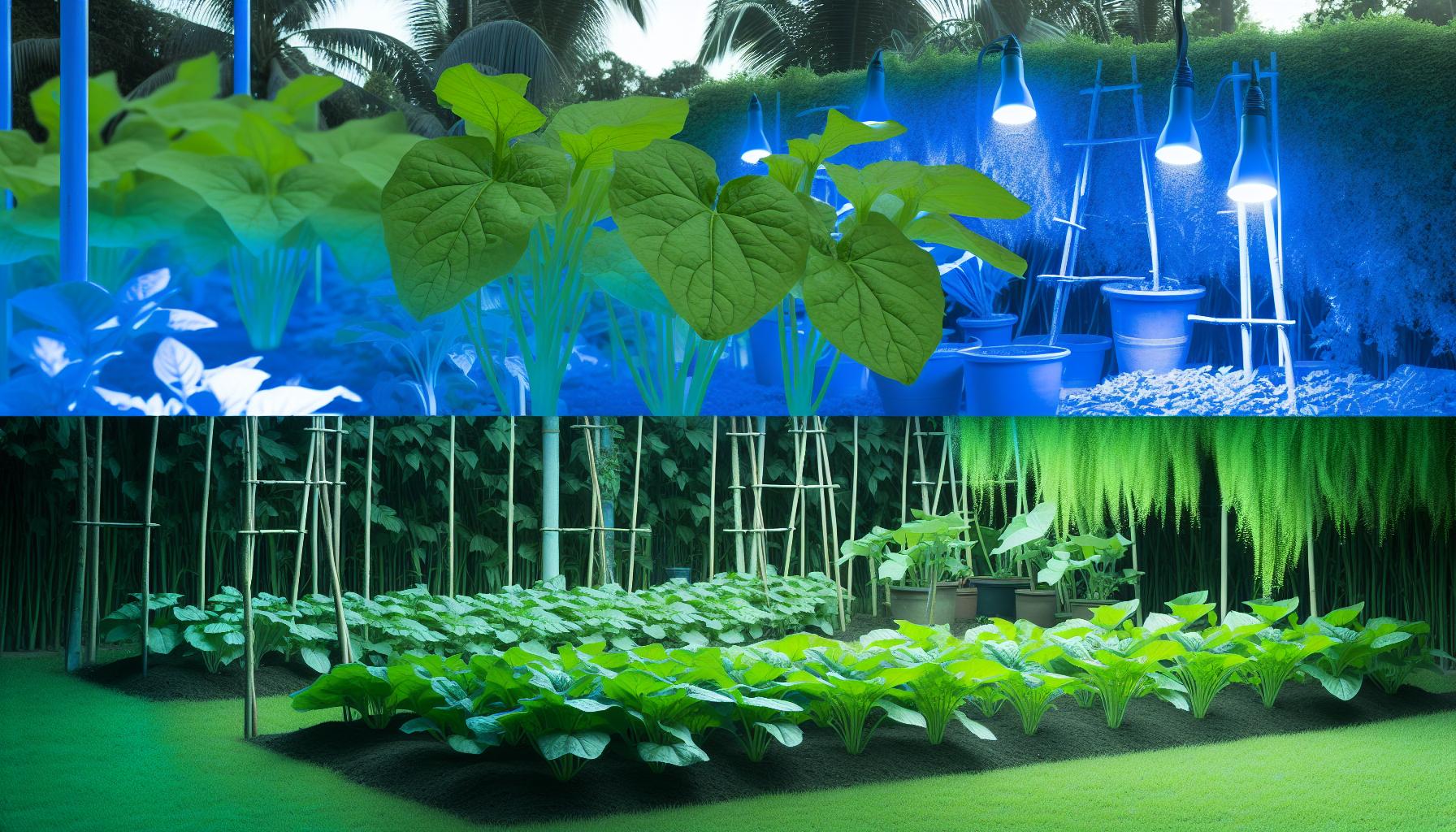 Lumière bleue horticole