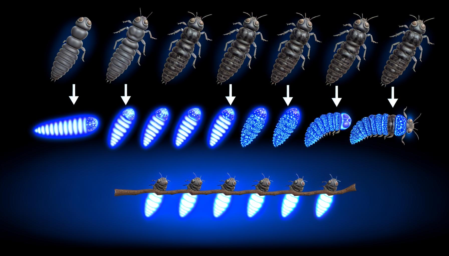 Lumière bleue et insectes