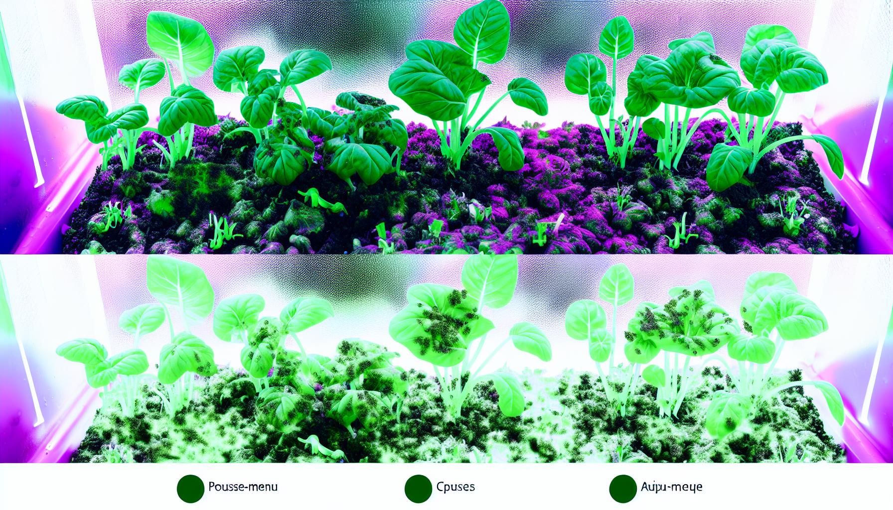 Lampes DEL horticoles en projet Pousse-menu