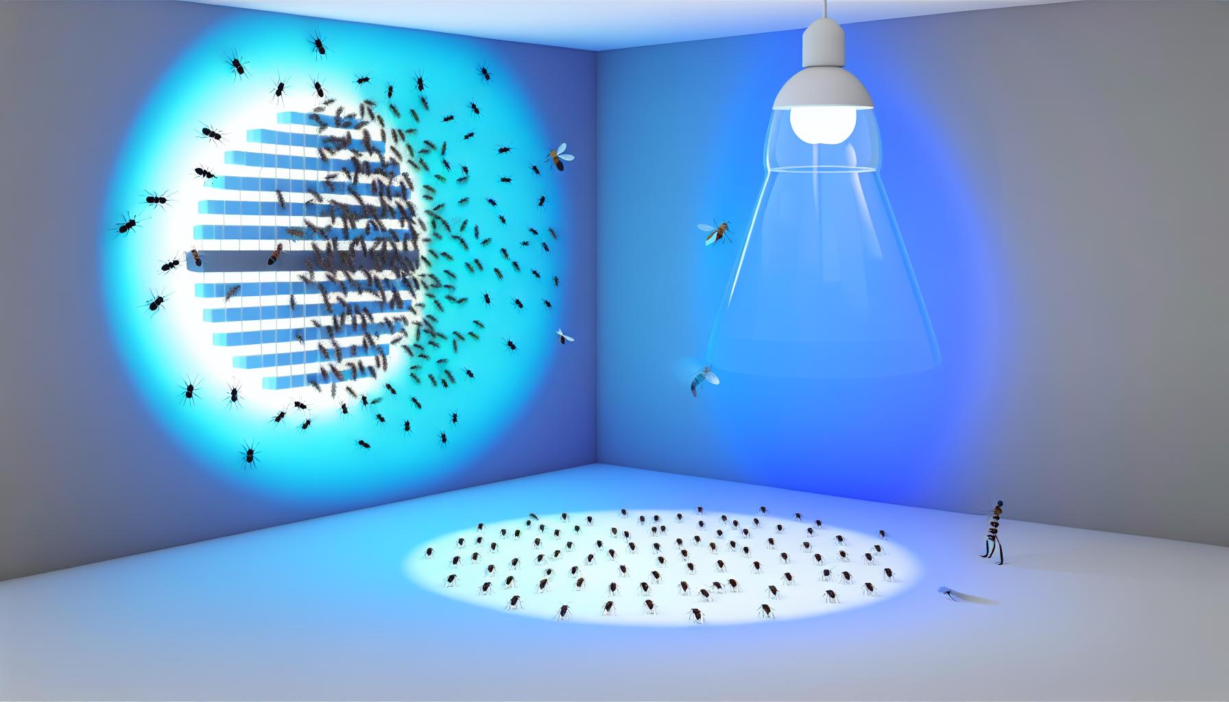 Lumière bleue et insectes