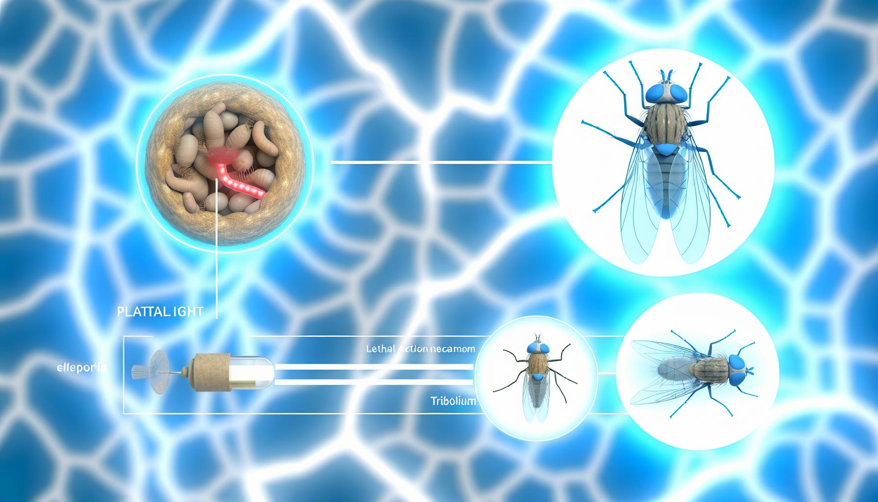Lumière bleue et insectes