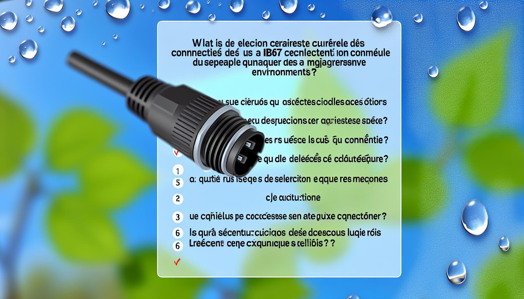 Connecteur IP67