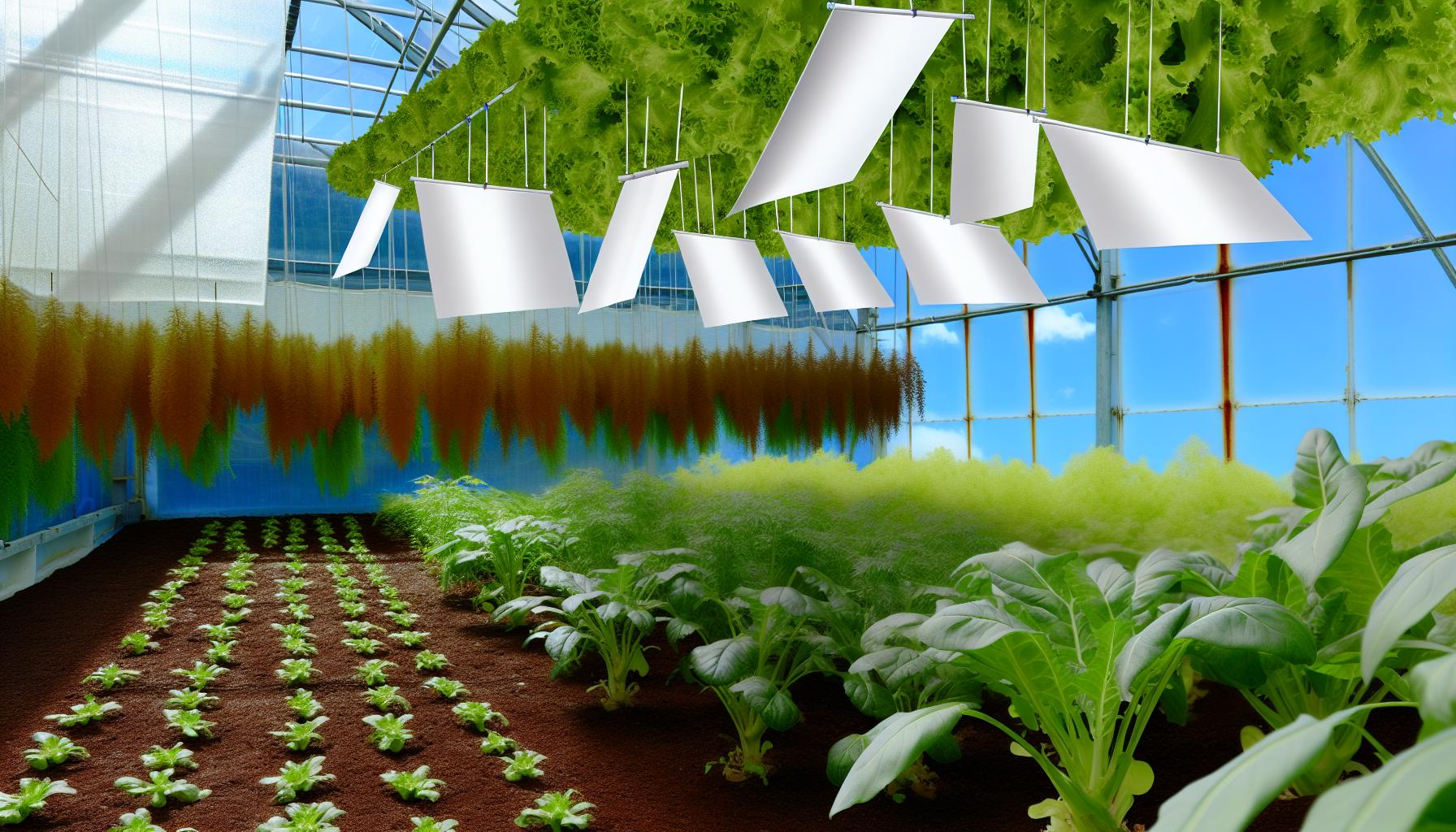 Caches blanches en horticulture